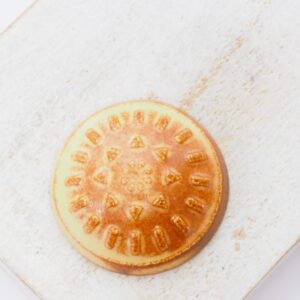 26 mm Small Round Klimt Artline Geometrics Beadingschool Art Cabochon Sandstone on light clay x 1 pc(s)