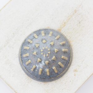 26 mm Small Round Klimt Artline Geometrics Beadingschool Art Cabochon Silk Ash on light clay x 1 pc(s)