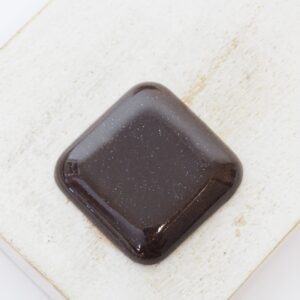 23x23 mm Square Beadingschool Art Cabochon Brown Shimmer on light clay x 1 pc(s)
