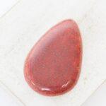 24x36 mm Teardrop Beadingschool Art Cabochon Raspberry Delight on light clay x 1 pc(s)