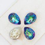 13x18 mm Pear Moonface glass Cabochon Sphinx x 4 pc(s)