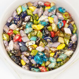 5x8mm GemDuo Gold Splash Fun x 20 g