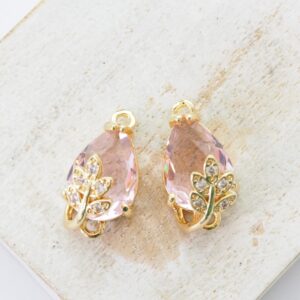 10.5x20 Leafy Whisper Connector Princess Pink Gold-colored x 2 pc(s)