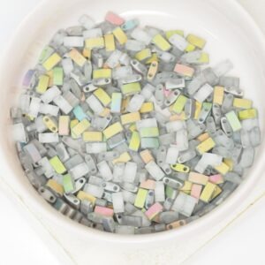 Miyuki Half Tila 4557 Crystal Vitrail Matted x 5 g