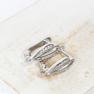 12.5x15 mm Starlit Wing Leverback earring Platinum-colored x 2 pc(s)