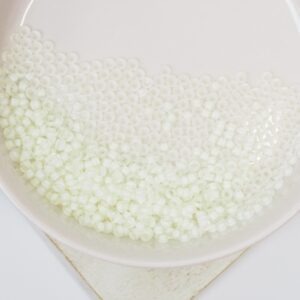 11/0 Miyuki seed beads 1920 Semi Matte White Lined Crystal x 5 g