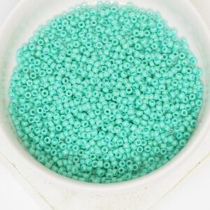 11/0 Miyuki seed beads 4475 Duracoat Opaque Sea Opal x 5 g