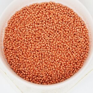 15/0 Miyuki seed beads 4207 Duracoat Galvanized Pink Blush x 5 g