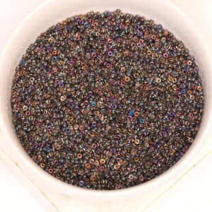 15/0 Miyuki seed beads 55011 Crystal Sliperit x 5 g