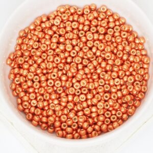 8/0 Miyuki seed beads 4207 Duracoat Galvanized Pink Blush x 15 g