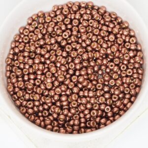 8/0 Miyuki seed beads 4213 Duracoat Galvanized Dark Mauve x 15 g