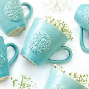 Beadingschool Cappuccino Mug - Turquoise