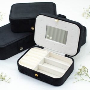 Velvet Jewelry Box - Black