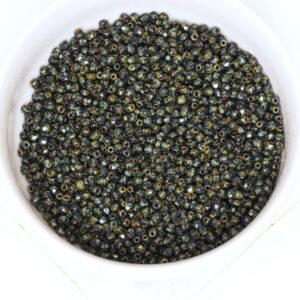 2 mm True2 Fire-polished round beads 23980-86800 Jet Travertin x 100 pc(s)