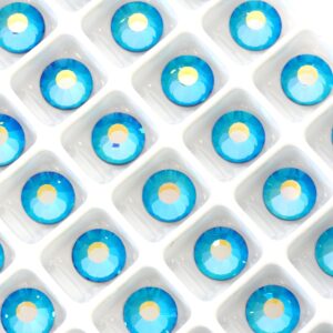 7 mm Preciosa Chaton Rose Malibu Blue AB x 6 pc(s)