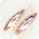 9.5x35 mm Preciosa Fancy Slim Navette Vintage Rose x 2pc(s)