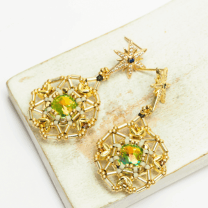 LEAF LOVE earrings beading tutorial