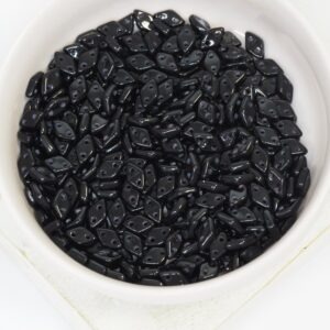 4x6.5 mm Diamond beads Jet x 5 g