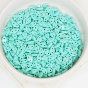 4x6.5 mm Diamond beads Opaque Turquoise x 5 g