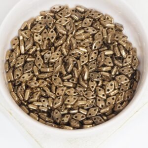 4x6.5 mm Diamond beads Bronze x 5 g