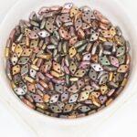 4x6.5 mm Diamond  beads Matte Metallic Bronze Iris x 5 g