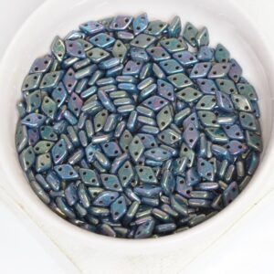 4x6.5 mm Diamond beads Oxidized Bronze x 5 g