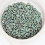 4x6.5 mm Diamond  beads Turquoise Copper Picasso x 5 g