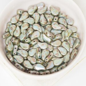 5x8 mm FlatDuo Chalk Blue Glaze x 10 g