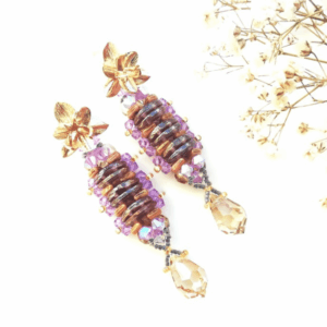 GEERTRUIDA earrings beading tutorial by Aniko Hesz