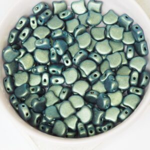 7.5x7.5 mm Ginkgo 94104JT Polychrome - Aqua Teal x 10 g