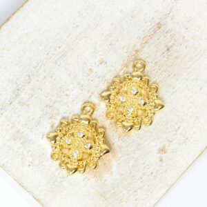 14.5 mm Dancer’s Flame Charm Gold-colored x 2 pc(s)