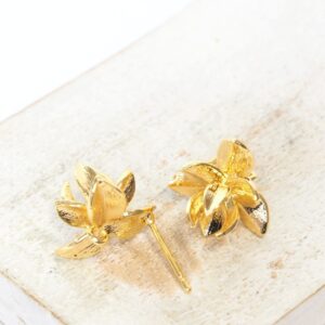 14.5 mm Silent Bloom Earstud Gold-colored x 2 pc(s)