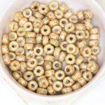 2/0 Matubo Seed beads Chalk White Picasso Matte x 20 g
