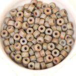 2/0 Matubo Seed beads Opaque Brown Travertin Dark Matte x 20 g