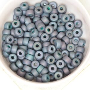 2/0 Matubo Seed beads Turquoise Green Nebula Matte x 20 g
