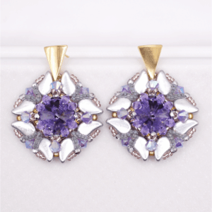 POTENTIA earrings beading tutorial by Laura Embrey