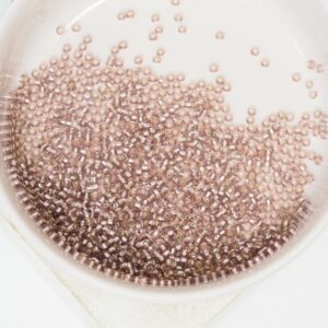 15/0 Miyuki seed beads 12 Silver Lined Smoky Amethyst x 5 g