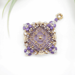 RISING SUN pendant beading tutorial by Vicky Roberts