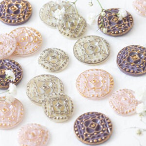 22.5 mm sweet margaretha glass cabochons