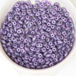 2x5 mm SuperDuo 79021MJT Metallic Suede Purple x 10  g