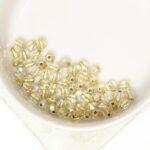 4 mm Fire-polished round beads Crystal AB Brown Lined x 60 pc(s)