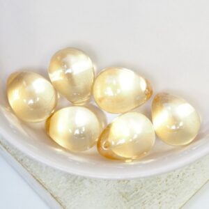 10 mm Tear Drops Luster - Transparent Champagne x 6 pc(s)