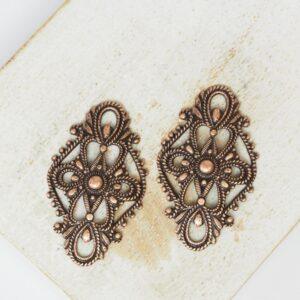 18x28 mm Margaretha Filigree Antique copper x 2 pc(s)