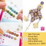 6 mm Preciosa Fancy Ball Box Bundle - SUN & MOON with tutorial as a GIFT