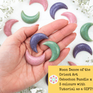 Moon Dance of the Orient Art Cabochon Bundle x 3 colours