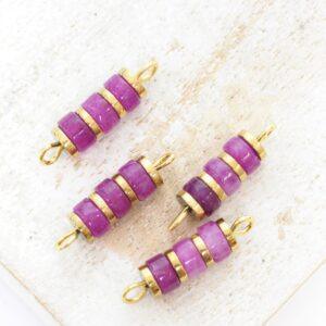 4.5x17 mm Oriental Connector Amethyst Gold-colored x 4 pc(s)