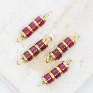 4.5x17 mm Oriental Connector Garnet Gold-colored x 4 pc(s)