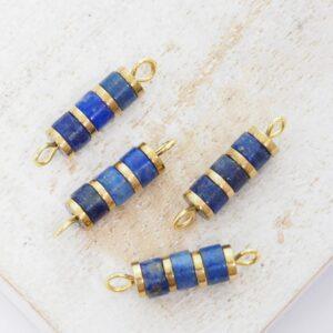 4.5x17 mm Oriental Connector Lapis Gold-colored x 4 pc(s)
