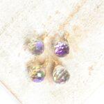 6.5x11 mm Drop Charm Ghost Light AB Gold-colored x 4 pc(s)