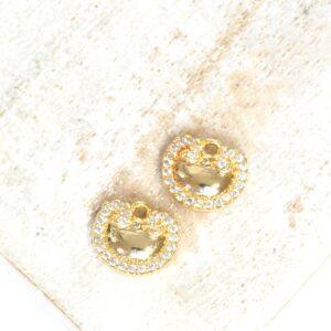 8.5x10 mm Sweet Charm Gold-colored x 2 pc(s)